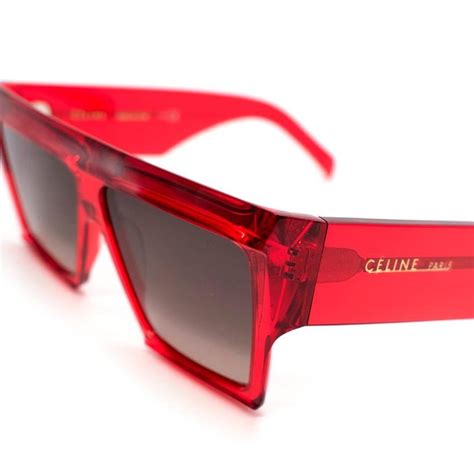 celine red square sunglasses